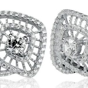 SE08585, Ladies' Moissanite Ring, S925, Rhodium Plated, White, 9.3g