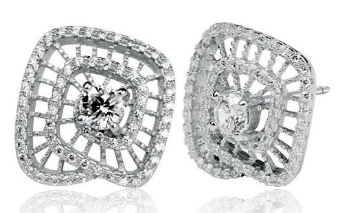 SE08585, Ladies' Moissanite Ring, S925, Rhodium Plated, White, 9.3g