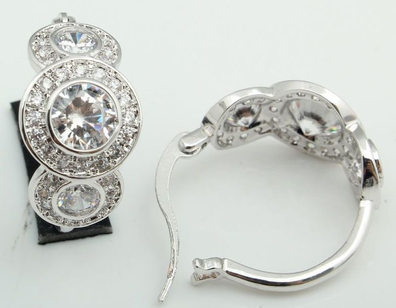 SE10977, Ladies' Moissanite Ring, S925, Rhodium Plated, White, 4.47g