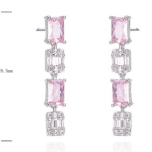SE45305, Ladies' Moissanite Ring, S925, Rhodium Plated, White, 4.17g