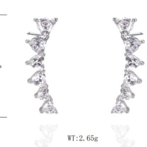 SE40718, Ladies' Moissanite Ring, S925, Rhodium Plated, White, 2.36g