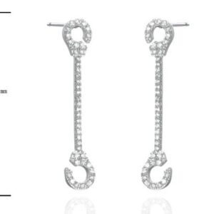 SE39378, Ladies' Moissanite Ring, S925, Rhodium Plated, White, 2.5g