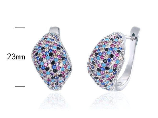 SE21319, Ladies' Moissanite Ring, S925, Rhodium Plated, White, 6.26g