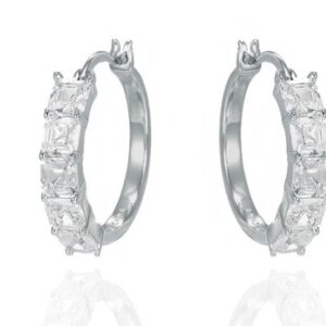 SE44517, Ladies' Moissanite Ring, S925, Rhodium Plated, White, 5.04g