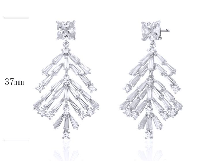 SE25072, Ladies' Moissanite Ring, S925, Rhodium Plated, White, 7.04g