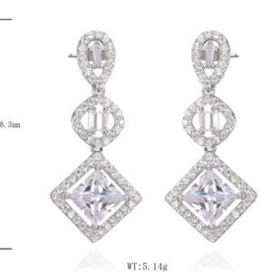 SE45699, Ladies' Moissanite Ring, S925, Rhodium Plated, White, 5.01g