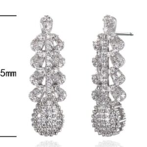 SE31965, Ladies' Moissanite Ring, S925, Rhodium Plated, White, 4.15g