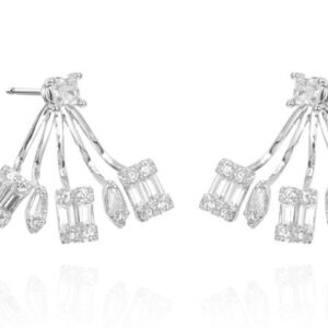SE41187, Ladies' Moissanite Ring, S925, Rhodium Plated, White, 2.67g