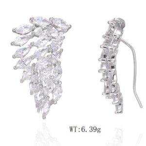 SE45926, Ladies' Moissanite Ring, S925, Rhodium Plated, White, 6.54g