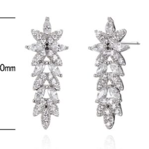 SE31971, Ladies' Moissanite Ring, S925, Rhodium Plated, White, 2.24g