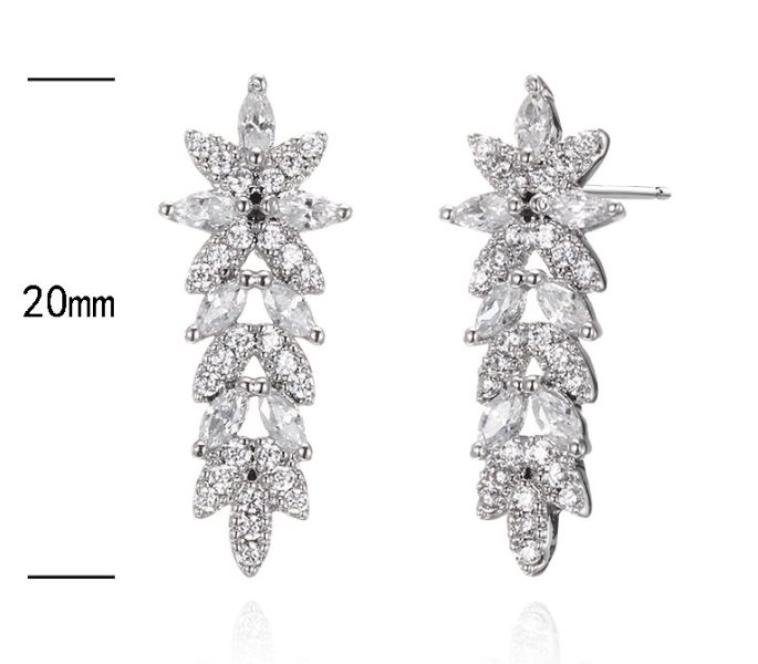 SE31971, Ladies' Moissanite Ring, S925, Rhodium Plated, White, 2.24g