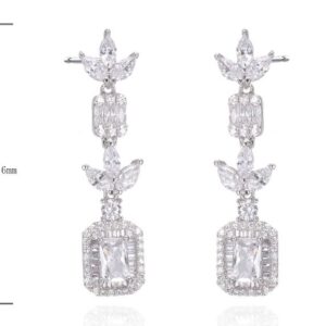 SE45464, Ladies' Moissanite Ring, S925, Rhodium Plated, White, 6.22g