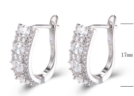 SE18627, Ladies' Moissanite Ring, S925, Rhodium Plated, White, 4.01g