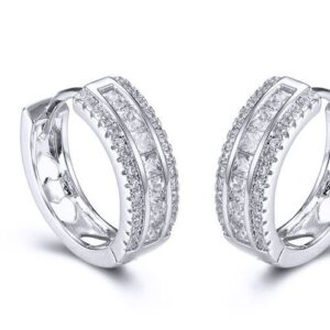 SE22274, Ladies' Moissanite Ring, S925, Rhodium Plated, White, 4.96g