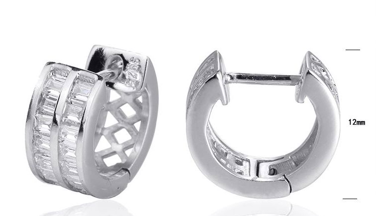 SE13820, Ladies' Moissanite Ring, S925, Rhodium Plated, White, 3.39g