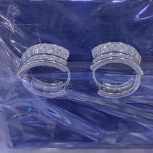SE49717, Ladies' Moissanite Ring, S925, Rhodium Plated, White, 4.64g