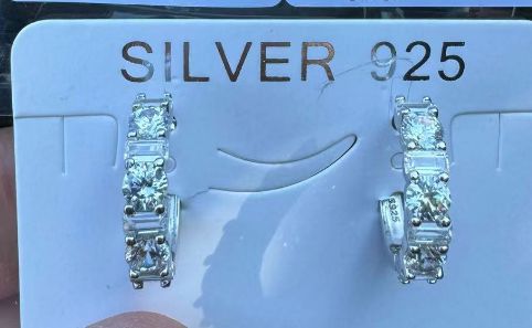 SE32859, Ladies' Moissanite Ring, S925, Rhodium Plated, White, 4.18g