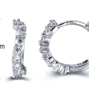 SE15554, Ladies' Moissanite Ring, S925, Rhodium Plated, White, 1.48g