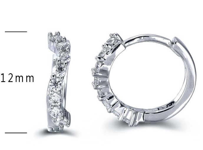 SE15554, Ladies' Moissanite Ring, S925, Rhodium Plated, White, 1.48g