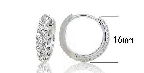 SE04263, Ladies' Moissanite Ring, S925, Rhodium Plated, White, 2.85g