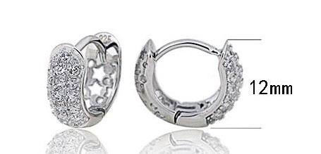 SE12595, Ladies' Moissanite Ring, S925, Rhodium Plated, White, 1.98g