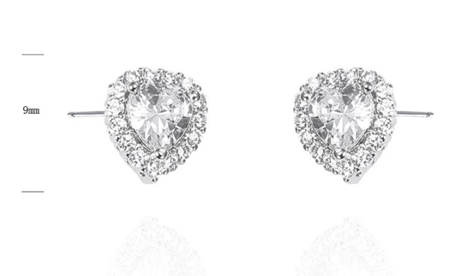 SE38203, Ladies' Moissanite Ring, S925, Rhodium Plated, White, 1.66g