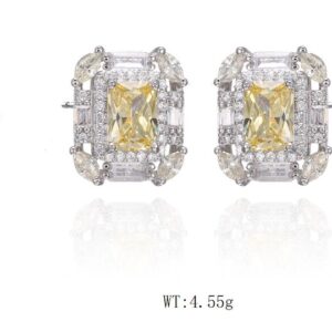 SE44964, Ladies' Moissanite Ring, S925, Rhodium Plated, White, 4.65g