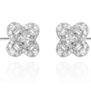 SE40083, Ladies' Moissanite Ring, S925, Rhodium Plated, White, 4.56g