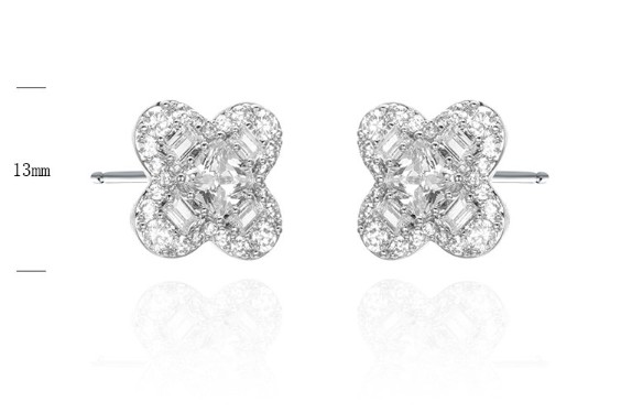 SE40083, Ladies' Moissanite Ring, S925, Rhodium Plated, White, 4.56g