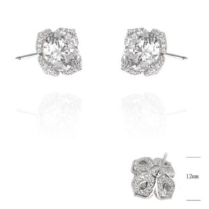 SE37065, Ladies' Moissanite Ring, S925, Rhodium Plated, White, 6.88g