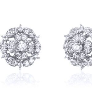 SE24928, Ladies' Moissanite Ring, S925, Rhodium Plated, White, 2.02g