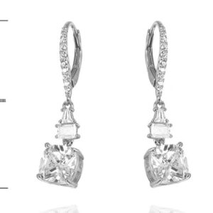 SE37583, Ladies' Moissanite Ring, S925, Rhodium Plated, White, 4.78g