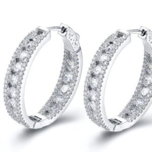 SE20031, Ladies' Moissanite Ring, S925, Rhodium Plated, White, 12.02g