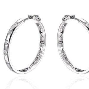 SE33446, Ladies' Moissanite Ring, S925, Rhodium Plated, White, 10.34g