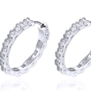 SE30369, Ladies' Moissanite Ring, S925, Rhodium Plated, White, 6.11g