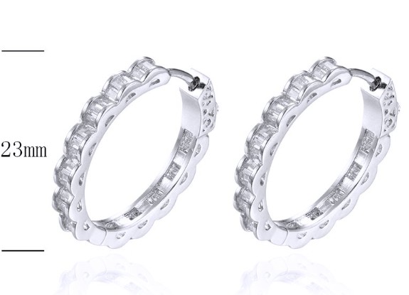 SE30369, Ladies' Moissanite Ring, S925, Rhodium Plated, White, 6.11g