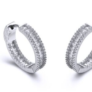 SE25752, Ladies' Moissanite Ring, S925, Rhodium Plated, White, 5.69g