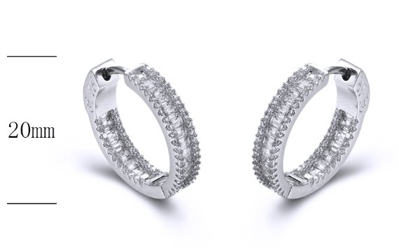 SE25752, Ladies' Moissanite Ring, S925, Rhodium Plated, White, 5.69g