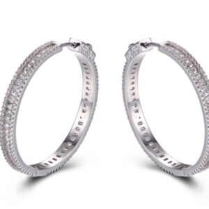 SE20046, Ladies' Moissanite Ring, S925, Rhodium Plated, White, 10.73g
