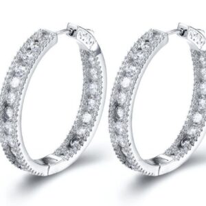SE20032, Ladies' Moissanite Ring, S925, Rhodium Plated, White, 14.97g