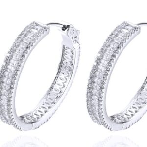 SE31338, Ladies' Moissanite Ring, S925, Rhodium Plated, White, 9.51g
