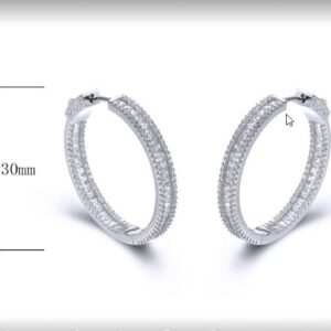 SE25754, Ladies' Moissanite Ring, S925, Rhodium Plated, White, 9.02g