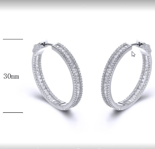 SE25754, Ladies' Moissanite Ring, S925, Rhodium Plated, White, 9.02g