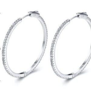 SE20071, Ladies' Moissanite Ring, S925, Rhodium Plated, White, 9.08g