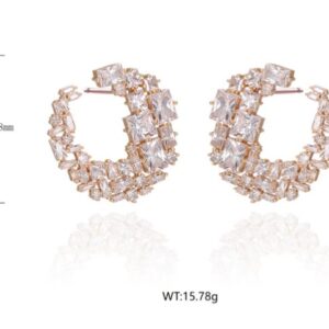 SE44858, Ladies' Moissanite Ring, S925, Rhodium Plated, White, 15.47g