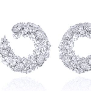 SE27944, Ladies' Moissanite Ring, S925, Rhodium Plated, White, 10.04g
