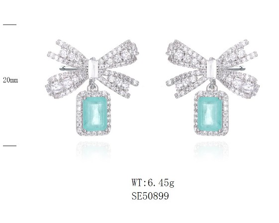 SE50899, Ladies' Moissanite Ring, S925, Rhodium Plated, White, 6.29g