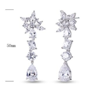 SE17620, Ladies' Moissanite Ring, S925, Rhodium Plated, White, 12.48g