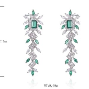 SE45610, Ladies' Moissanite Ring, S925, Rhodium Plated, White, 8.95g