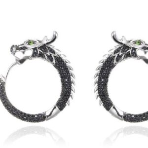 SE24317-C, Ladies' Moissanite Ring, S925, Rhodium + Black Rhodium Plated, Silver, 11.49g